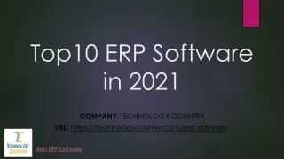 Top 10 ERP Software in 2021