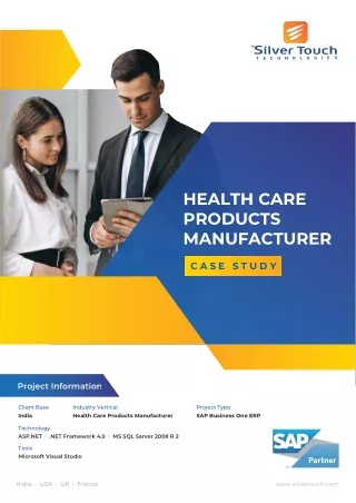 SAP Business One ERP Software for healthcare Manufacturer- Case Study