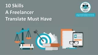 10 skills a freelancer translate must have