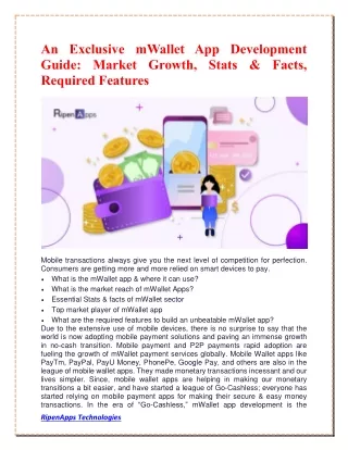an exclusive mwallet app development guide market