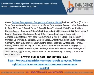 global surface management temperature sensor