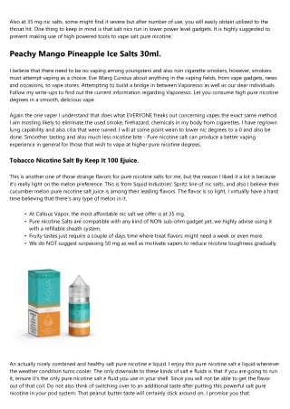 also at 35 mg nic salts some might find it severe