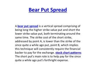 bear put spread