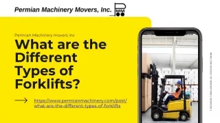 What are the Different Types of Forklifts