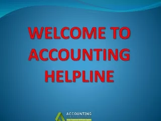 welcome to accounting helpline
