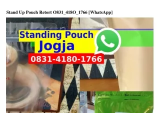 Stand Up Pouch Retort ౦83l–ㄐl8౦–l766(WA)