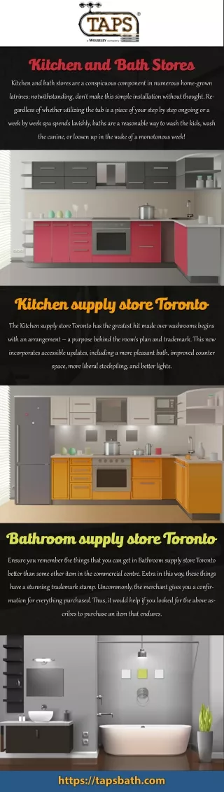 Kitchen and bath stores | Kitchen supply Store | Bathroom supply store Toronto