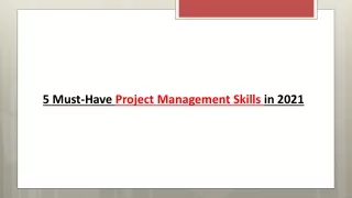 5 must have project management skills in 2021