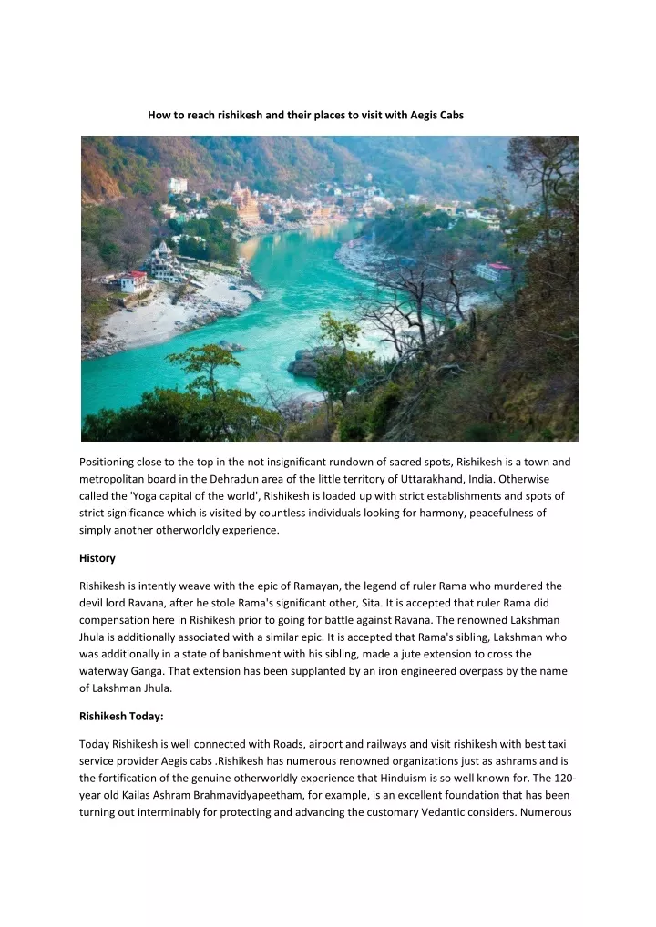 how to reach rishikesh and their places to visit