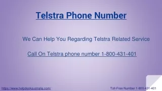 Get Broadband Solution From Telstra Phone Number 1-800-431-401