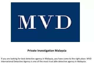 private investigation malaysia