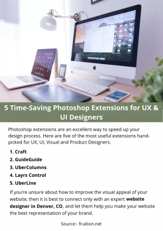 5 time saving photoshop extensions