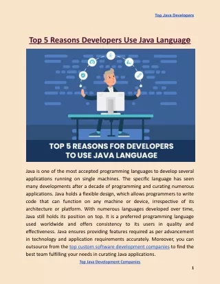 top java developers