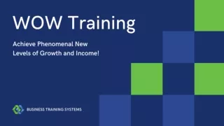 Join the Online Wellness Business Training | Wow Training