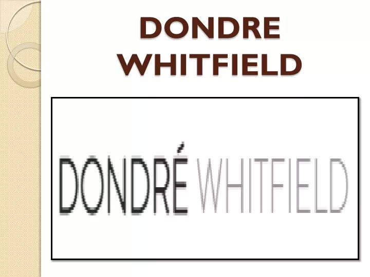 dondre whitfield