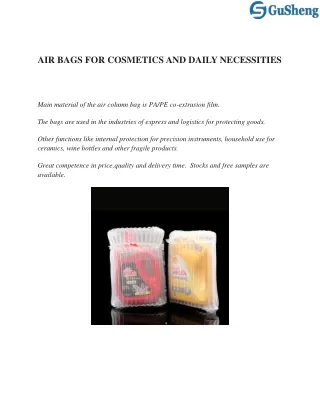 AIR BAGS FOR COSMETICS AND DAILY NECESSITIES