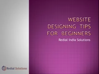 Website  designing  TIPS   for  beginners
