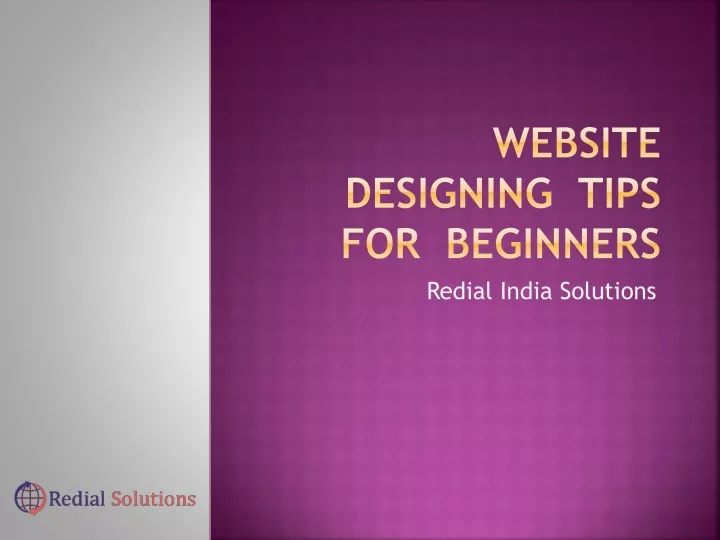 website designing tips for beginners