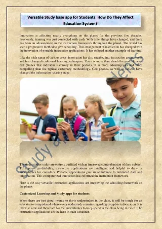 versatile study base app for students how do they