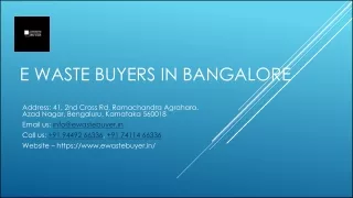 Electrical Scrap Buyers in Bangalore