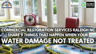 Commercial Restoration Services Raleigh NC Share 9 things that happen when your water damage not treated.