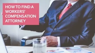 how to find a workers compensation attorney