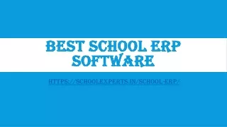 Best School ERP Software