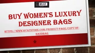 Buy Women's Luxury Designer Bags