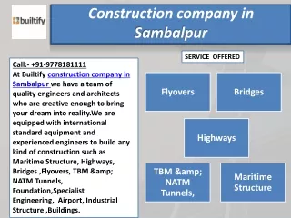 Construction company in Sambalpur
