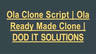ola clone script ola