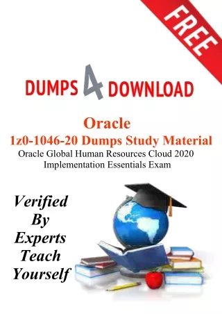 Get Latest Oracle 1z0-1046-20 Dumps PDF