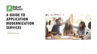 a guide to application modernization services