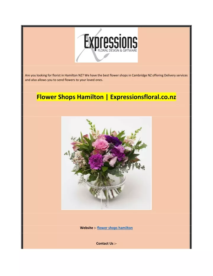are you looking for florist in hamilton