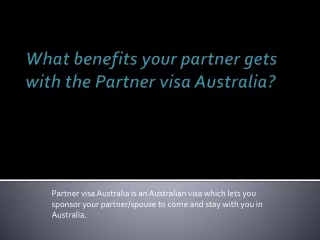 Australia partner visa |Spouse visa for australia