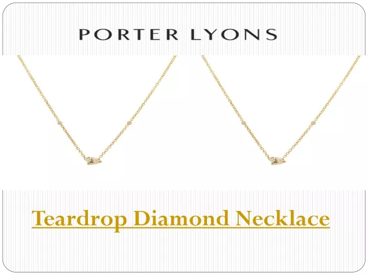 teardrop diamond necklace