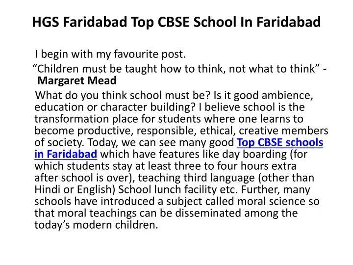 hgs faridabad top cbse school in faridabad