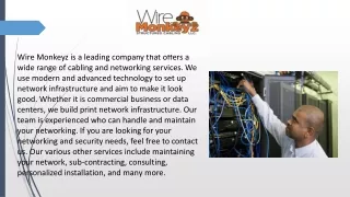 Best Cabling And Networking Services in Bowling Green | Wire Monkeyz