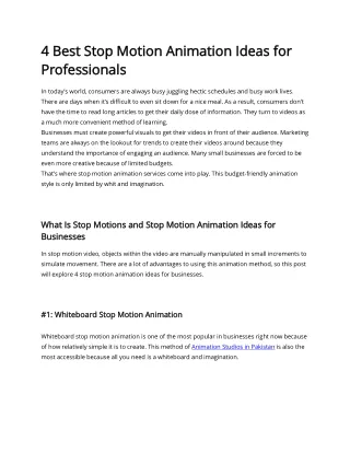 animation studios in pakistan sharing