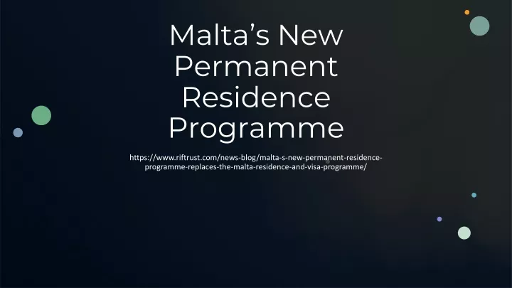 malta s new permanent residence programme