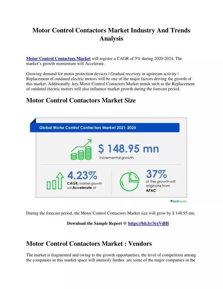 motor control contactors market industry