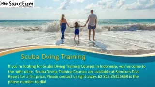 scuba dving training