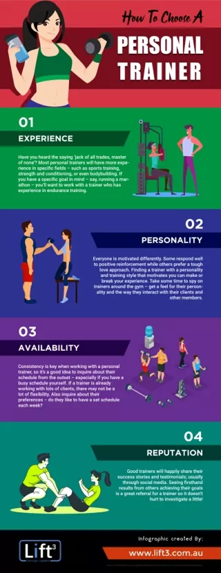 How To Choose A Personal Trainer [Infographic]