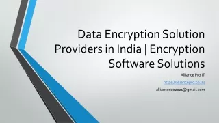 data encryption solution providers in india encryption software solutions