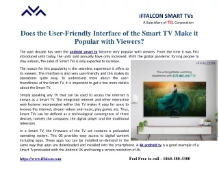 iffalcon smart tvs