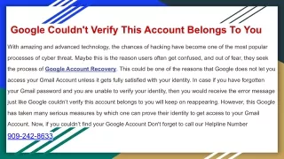 google couldn t verify this account belongs to you