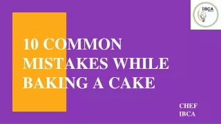 10 common mistakes while baking a cake