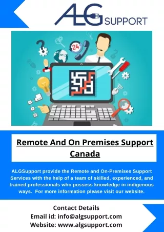 remote and on premises support canada