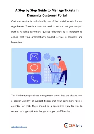 a step by step guide to manage tickets
