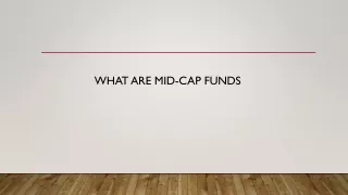 What are Mid-Cap Funds?