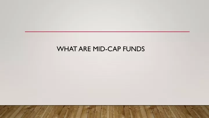 what are mid cap funds